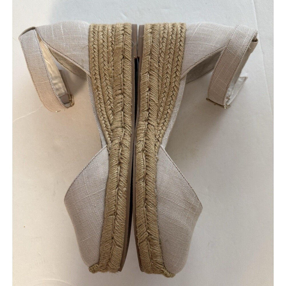 Jack Rogers Shoes Womens SZ 9 Palmer Canvas Espadrilles Closed Toe Wedge Sandals - Picture 2 of 10